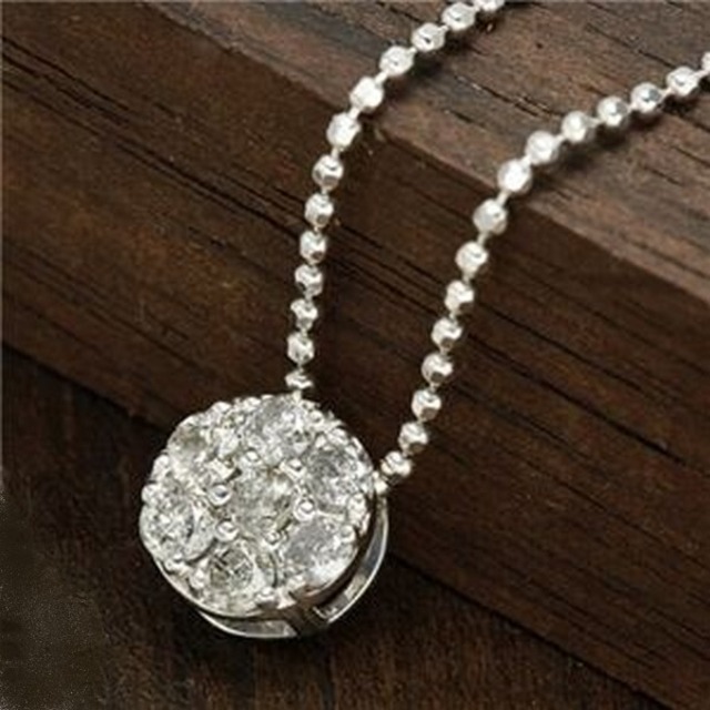 ダイヤ 0.2ct  ネックレス ダイヤモンド 7ストーン ペンダント 天然石 アクセサリー シルバー SIL925 お洒落 日本製