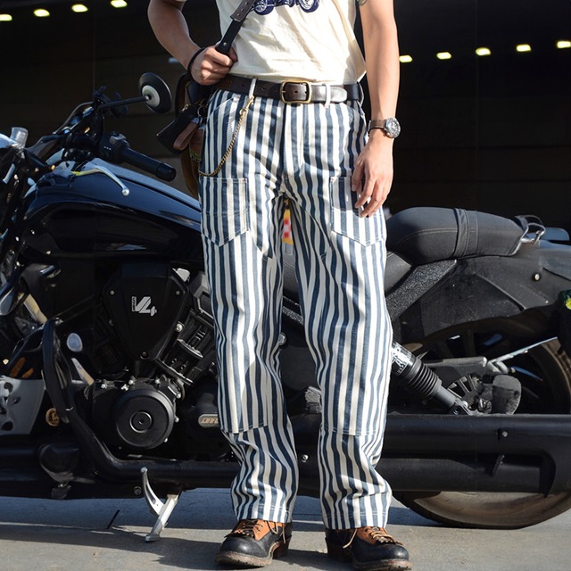 14oz Heavyweight Striped Logger Work Pants 00596