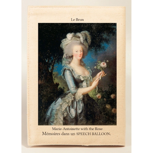 エリザベート・ヴィジェ・ル・ブランの描くマリー・アントワネット。スピーチバルーンのブックカバー