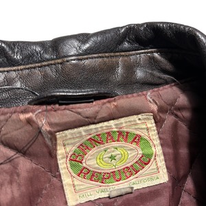 vintage 1980’s BANANA REPUBLIC leather sport jacket
