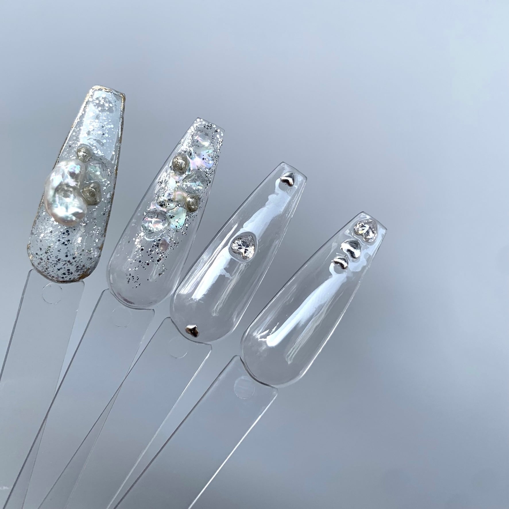 P875 Studs cyun silver | atelier NOVEL