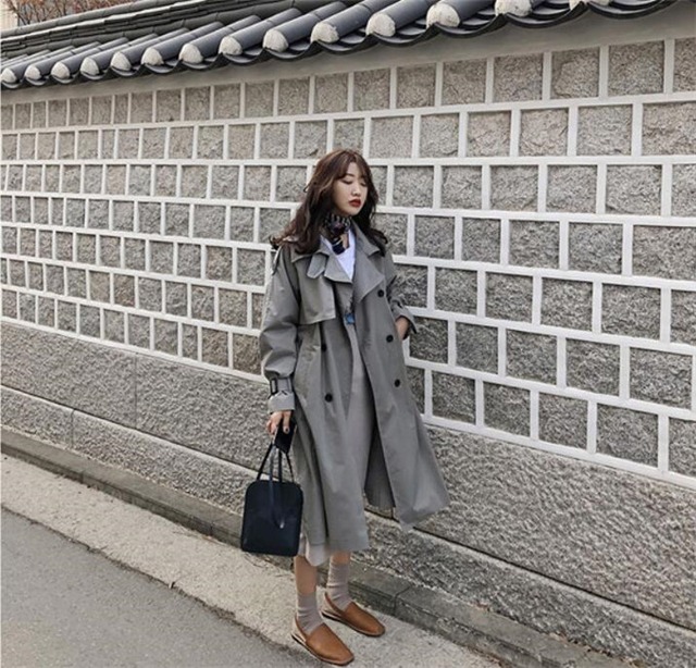 海外セレブ人気商品 おしゃれ ダブルブレスト カジュアル 中・長セクション エレガント 気質 コート