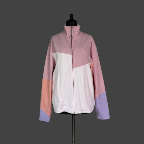 DRIVERS ZIP SWEAT – PALE PINK