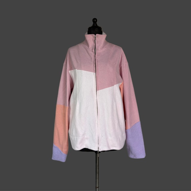 DRIVERS ZIP SWEAT – PALE PINK