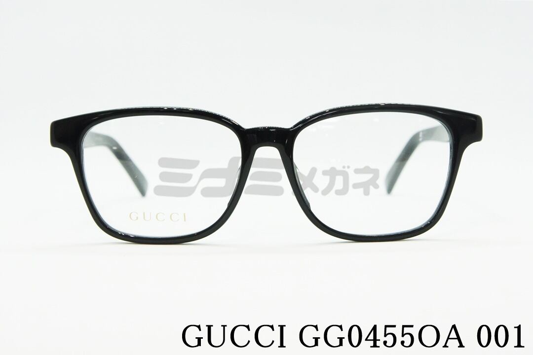 GUCCI メガネ GG0455OA 001 ウェリントン グッチ シェリーライン 
