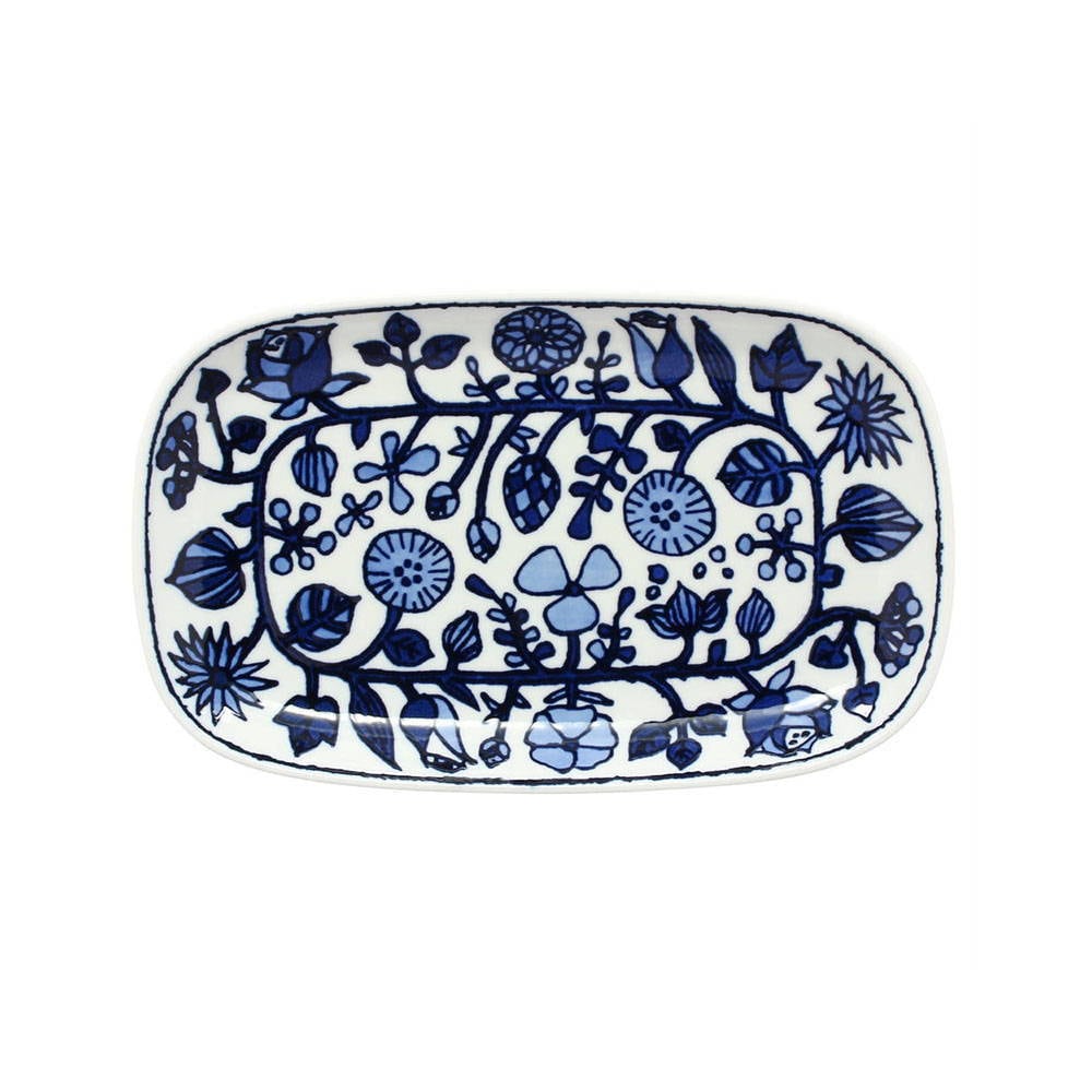 波佐見焼 Wazan 和山窯 フラワーパレード 長皿 ホワイト 3717 うつわマルシェ 食器 キッチン専門の通販