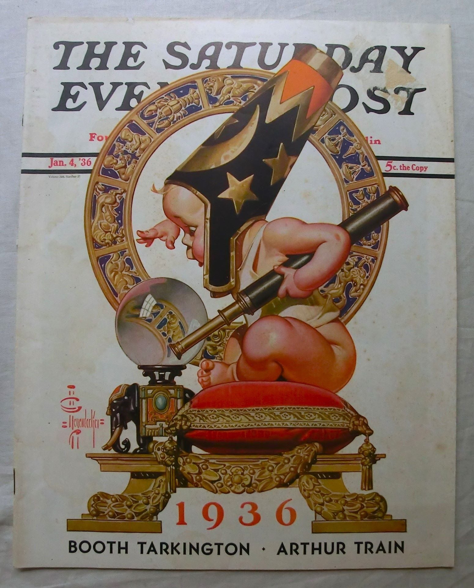 1936年 J・C・ライエンデッカー 赤ちゃん表紙 J.C. Leyendecker New