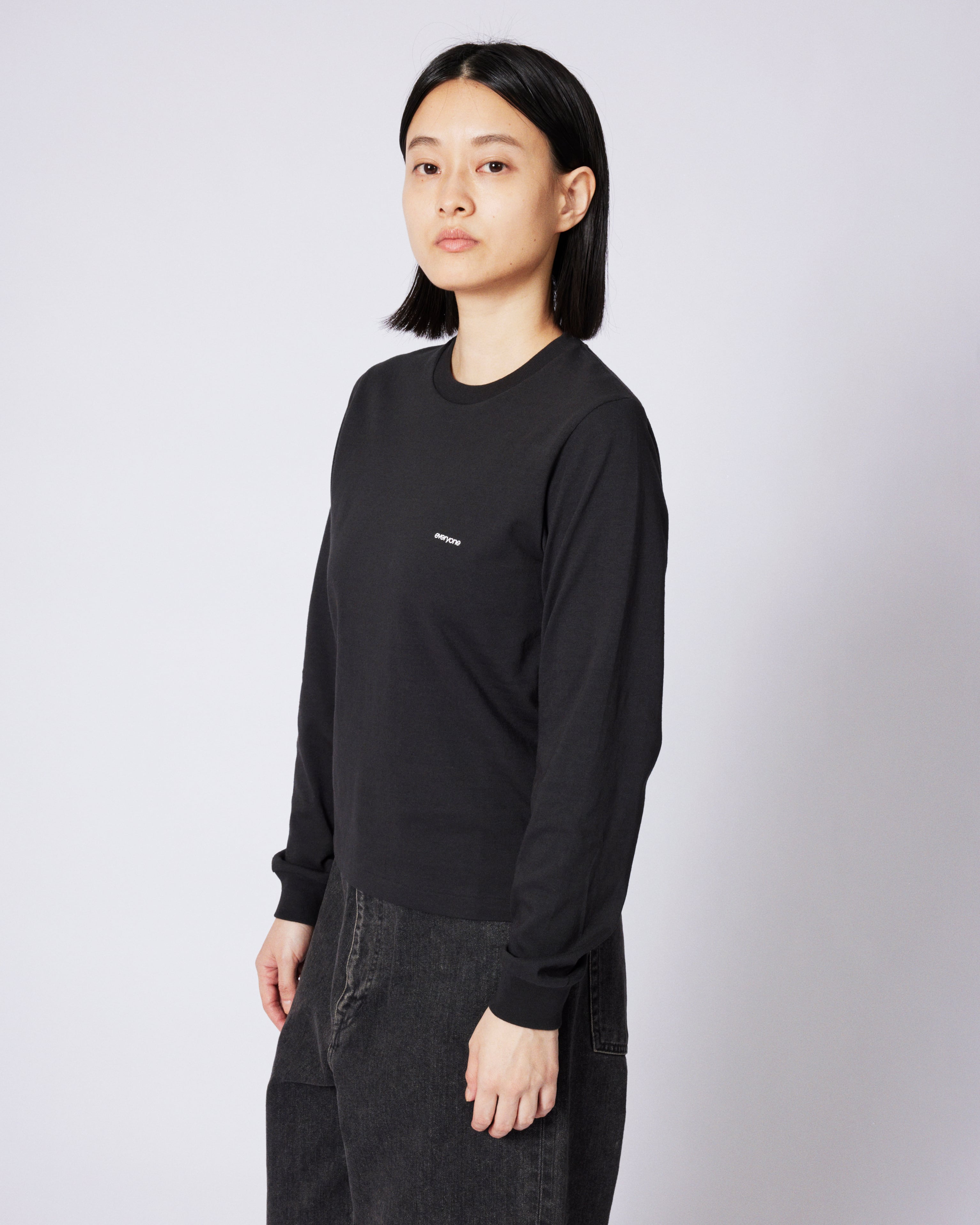 everyone original logo american cotton long sleeve tee petit