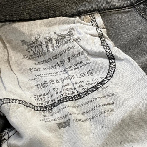 【W38 L30】 japan levi's black リーバイス 569 詳細写真5