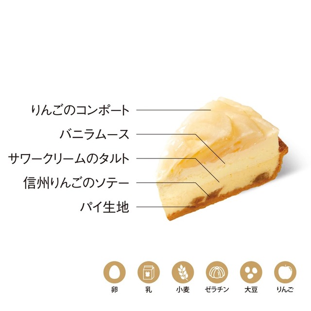 〈5HORN〉りんごタルト　1個【期間限定 12/2配送分まで】