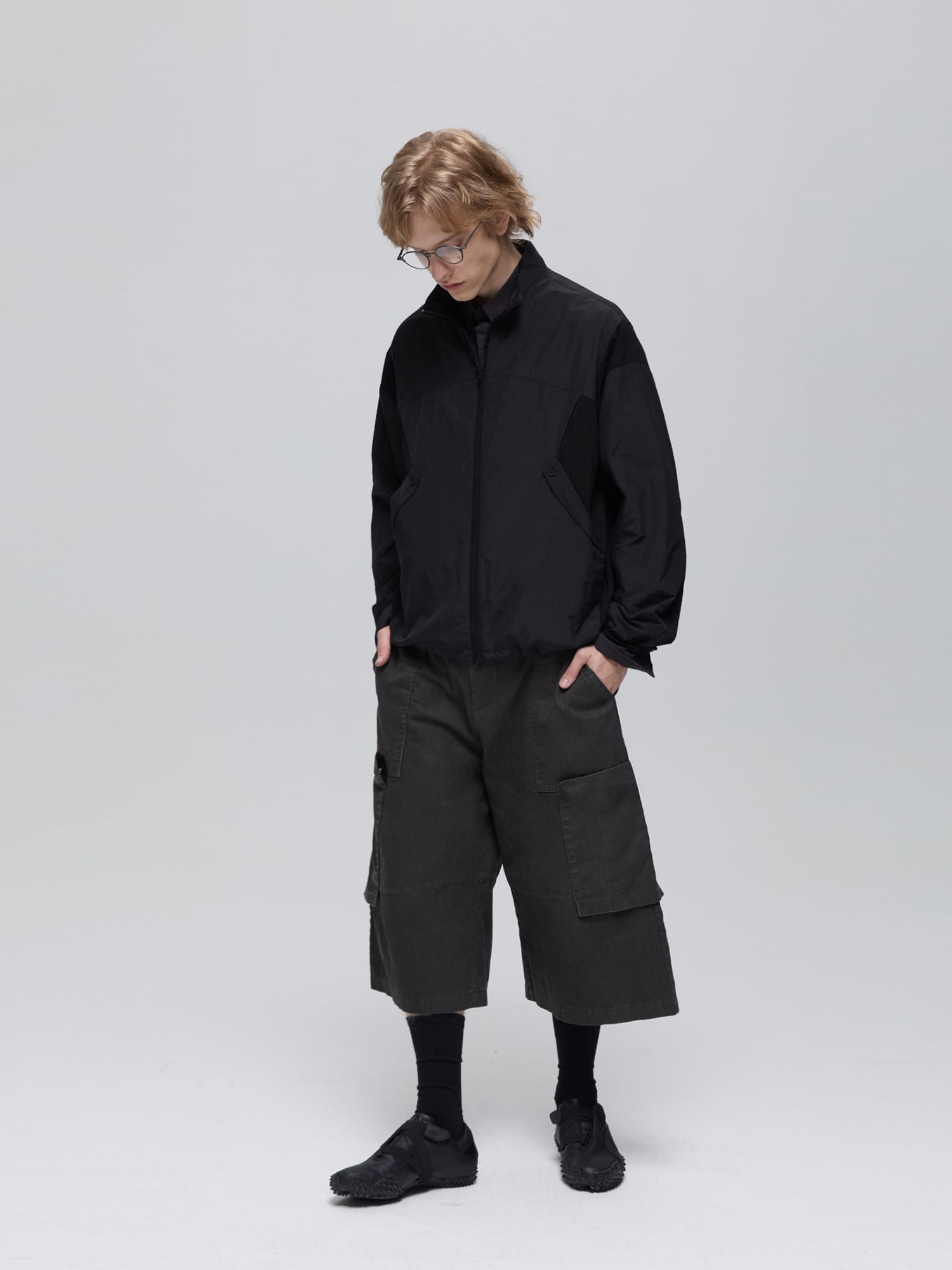 パドカレウールパッチワークジャケット美品 パドカレウールパッチワークジャケット美品 pas de calais