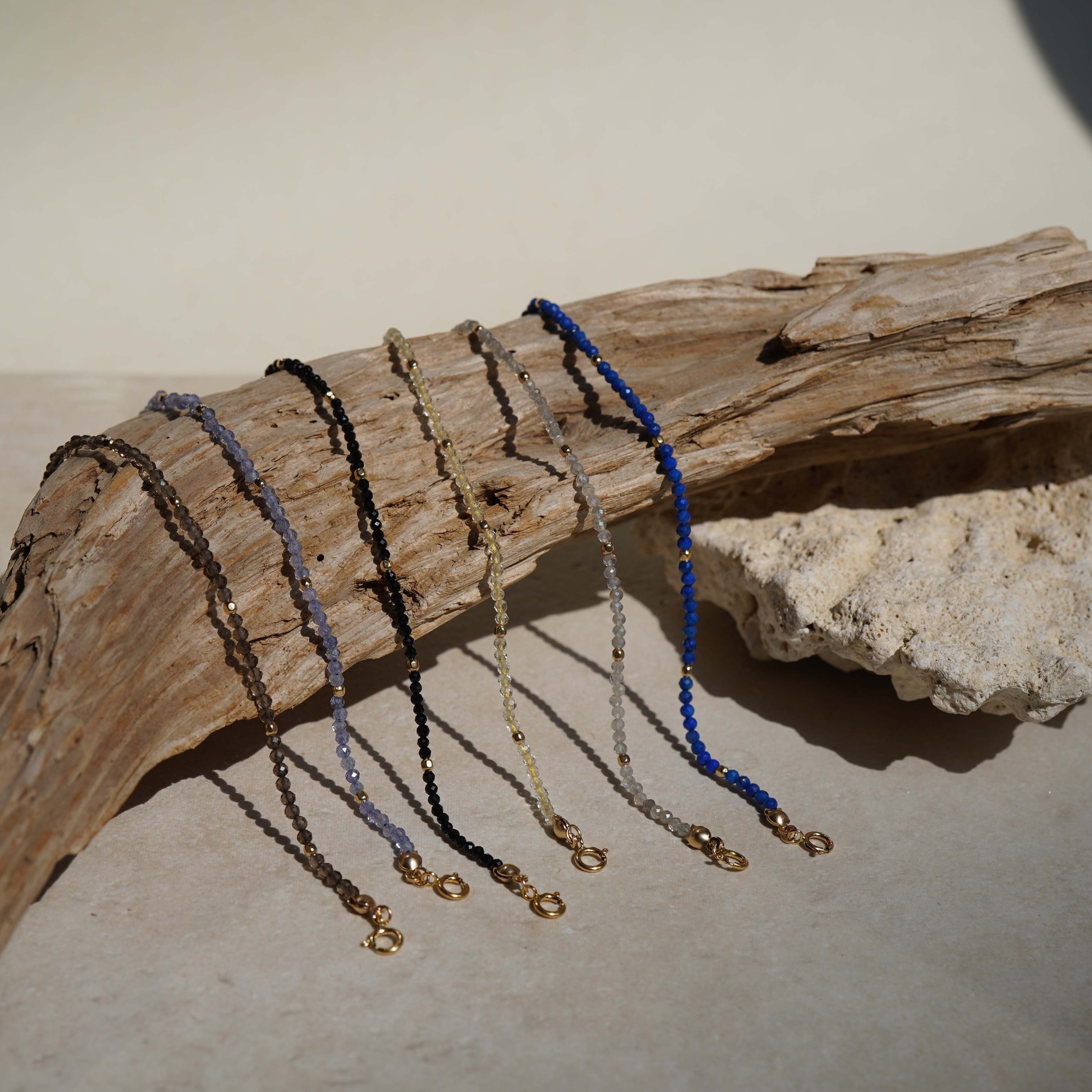 14KGF 天然石パターンブレスレット