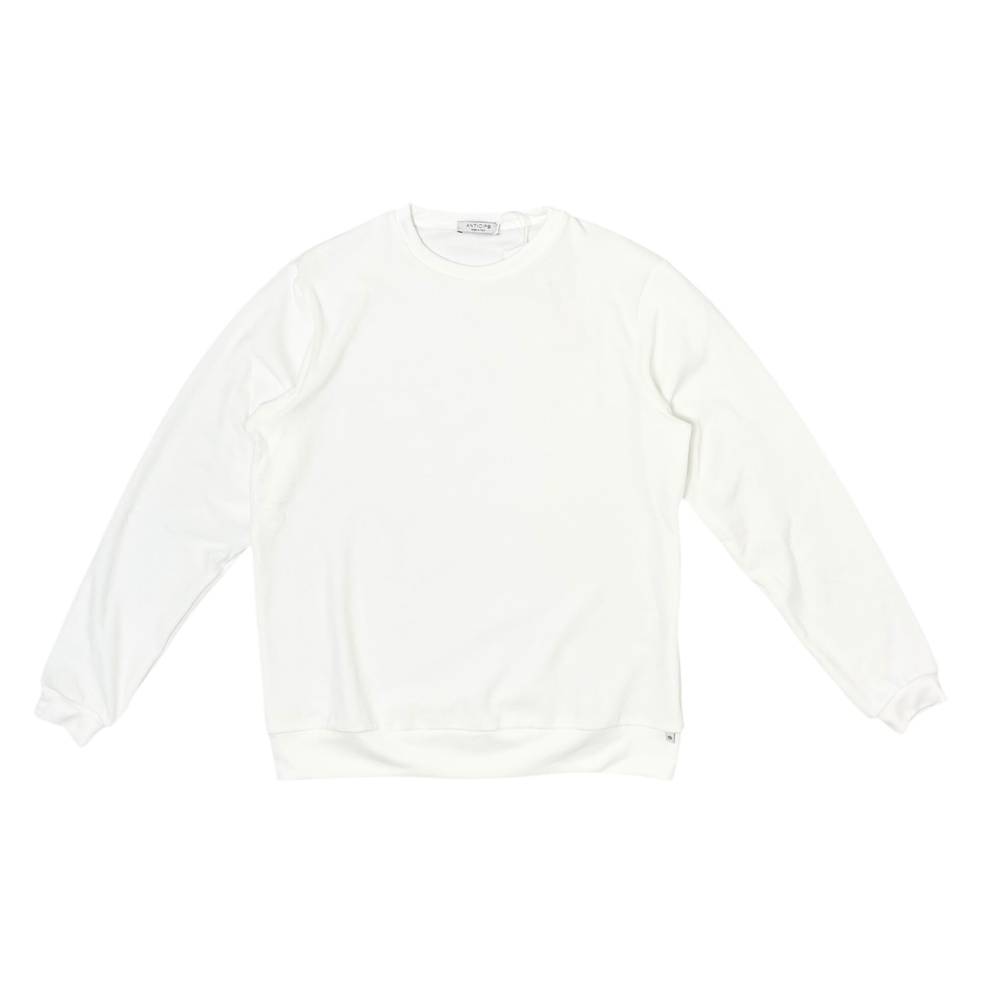 ANTICIPO(アンティーチポ) NEBBIOLO LUNGO"VNP8048"Long Sleeve Crew Neck/WHITE