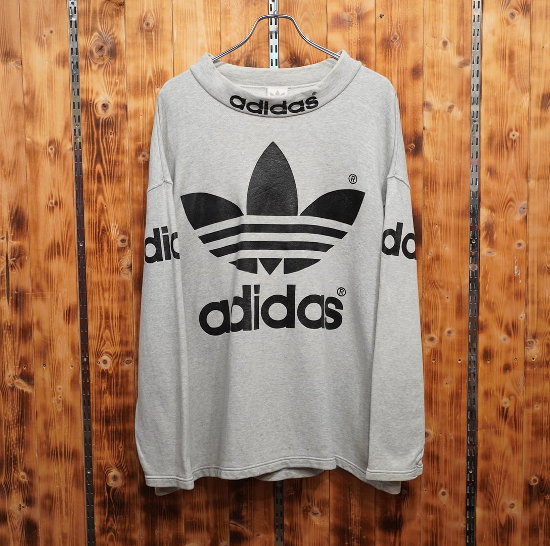 90s adidas スウェット L-O /アディダス ロゴ