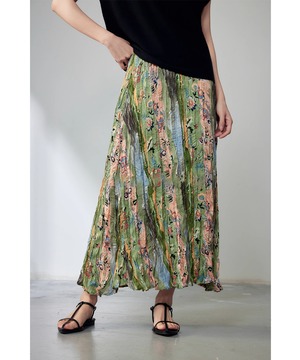 プリーツ◆プリントスカート【s-60361】