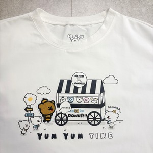 【Yum！Yum！DONUT WAGON】Nanukのドーナツスタンド フレアTシャツ