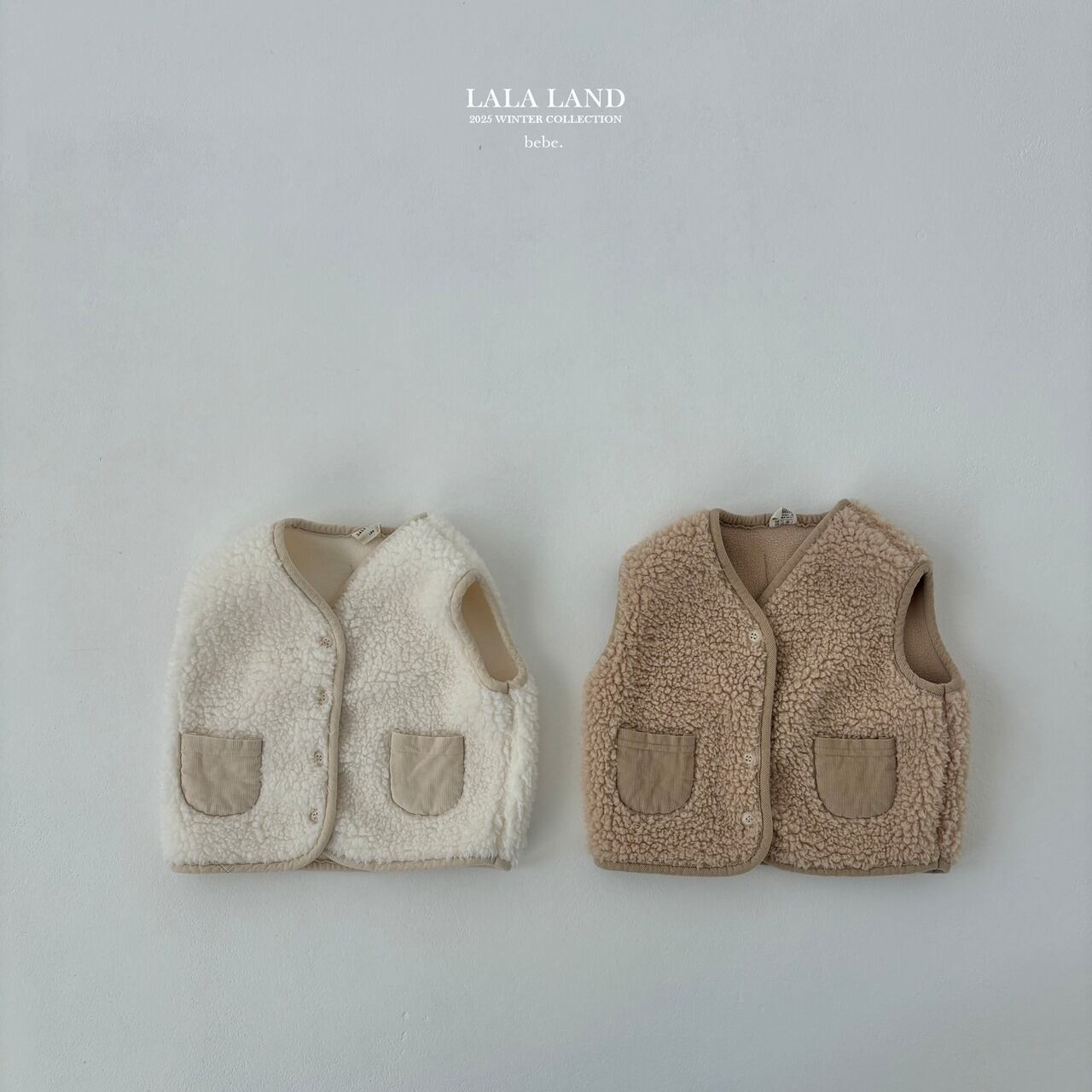 《予約》lala land ¨ bebe) boa fleece vest