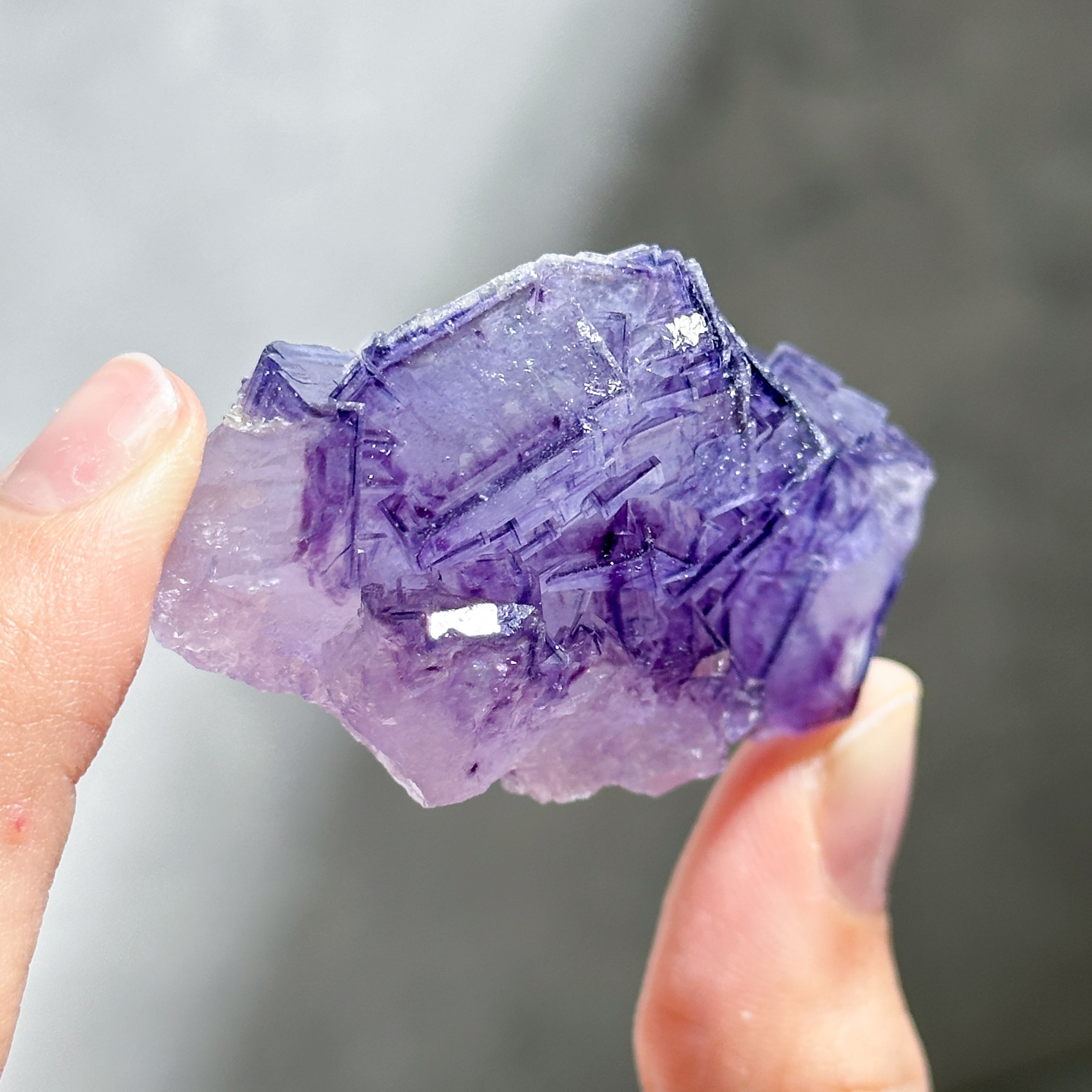 蛍光◎ヤオガンシャン産フローライト 原石03◇ Fluorite From