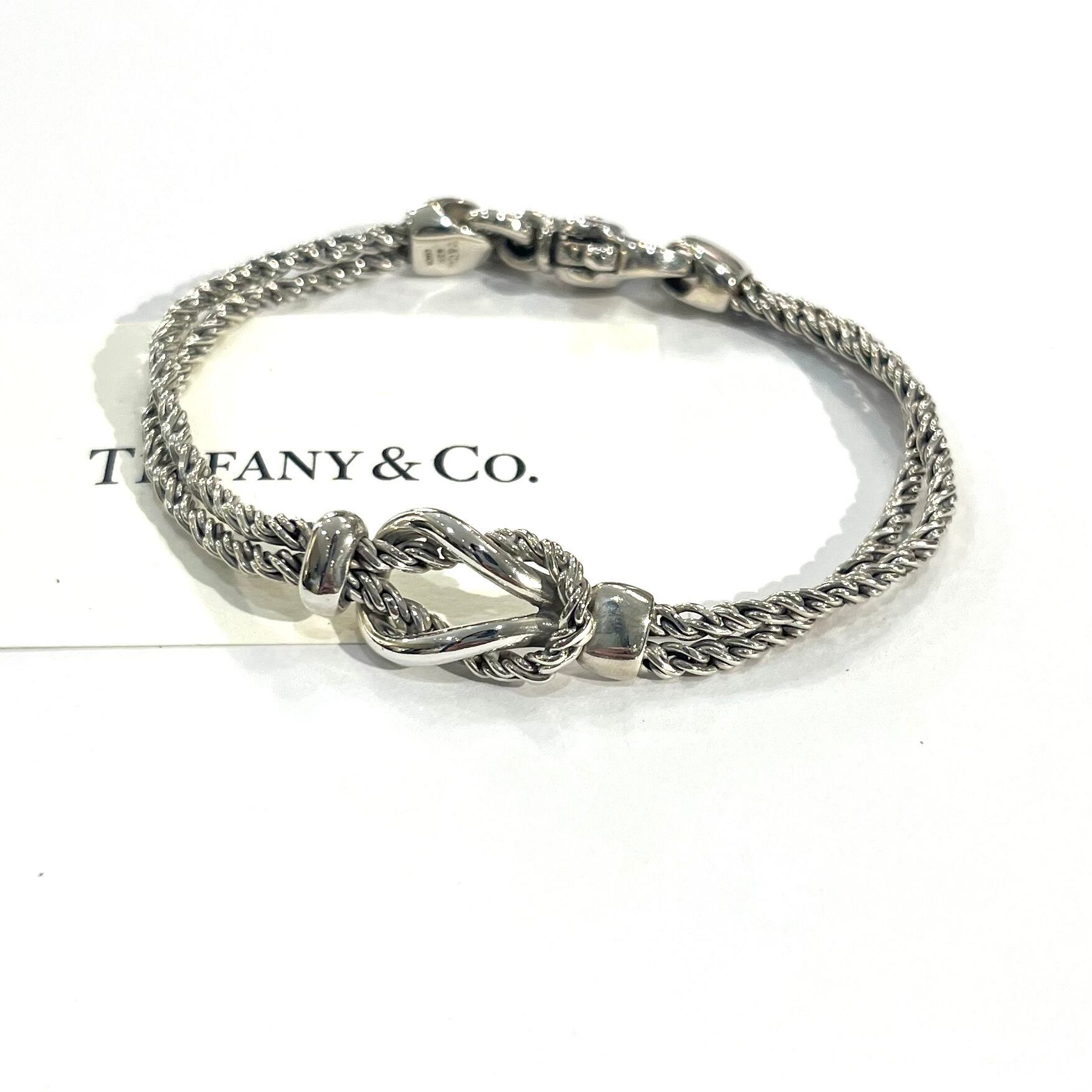 希少【TIFFANY&CO.】 2535ティファニー アンドコーダブルロープ