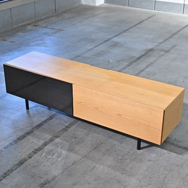 ★ Cassina IXC. 66万「BREATH」シアターボード チェスナット材 ナチュラル TVボード リビング ダイニング カッシーナ・イクスシ ブレス【 中古家具/中古インテリア/USED家具ユーズド家具/リサイクル】