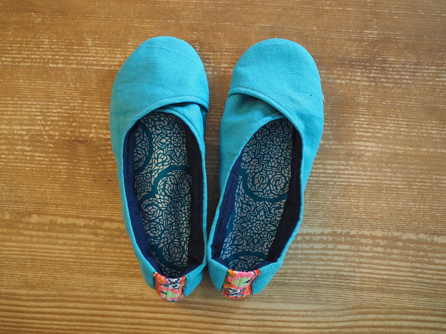 カシュクールルームシューズ