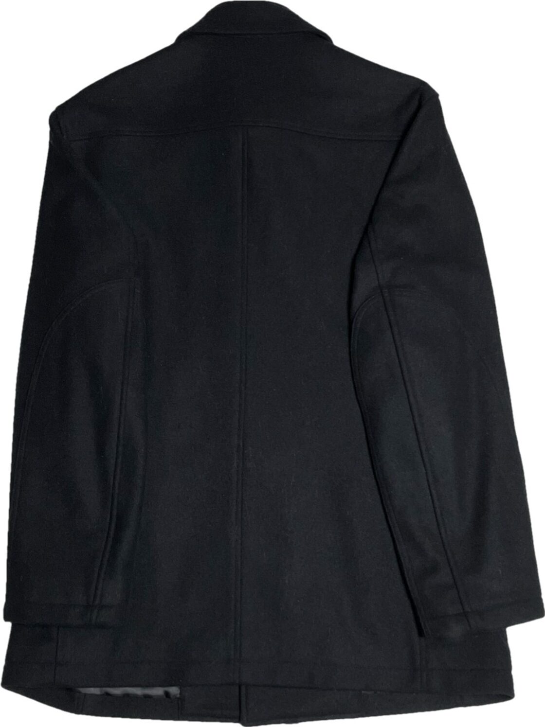 MADE IN JAPAN製 E.Z BY ZEGNA ウールステンカラーコート ブラック L 