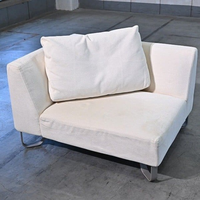 カリモク家具 ドマーニ 67万「Excel-Life/エクセルライフ」ソファ3点セット トリプル シングル オットマン リビング ラウンジ domani【中古家具/中古インテリア/USED家具ユーズド家具/リサイクル】