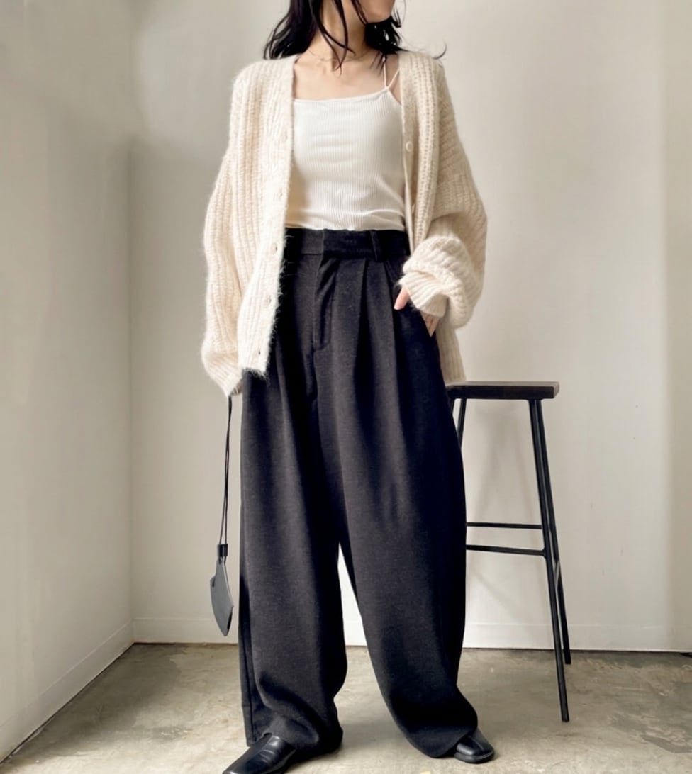 ナンバーミーTOKYO"KARSEY 2TAC SLACKS"BLACK