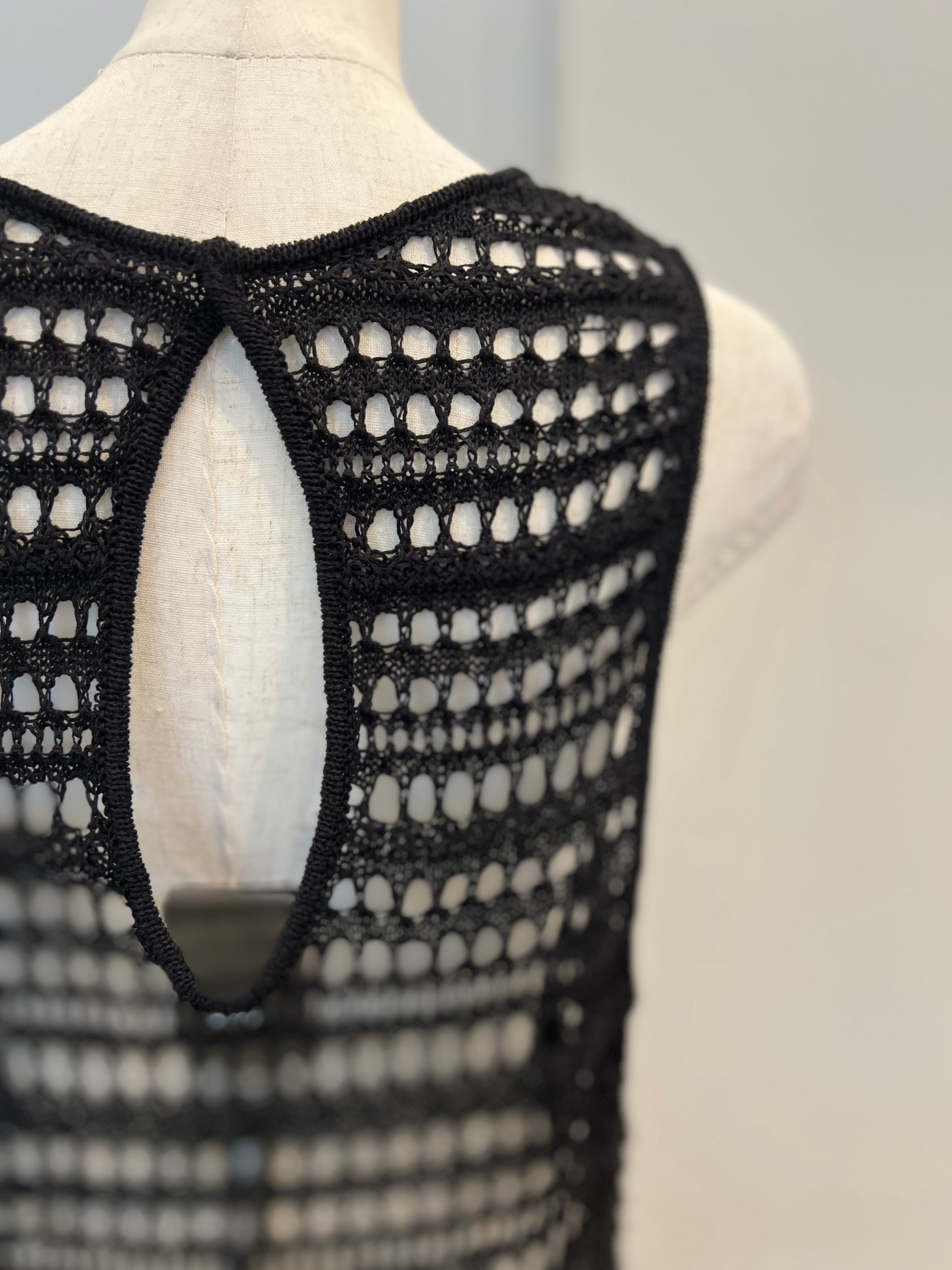 【cafune】メッシュフリンジベスト 525909