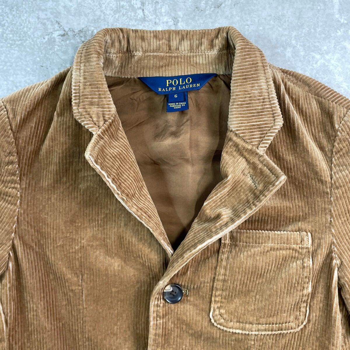 ポロ　ラルフローレン　キッズ　120㎝　ダークグリーン コーデュロイジャケット Kids】POLO RALPH LAUREN コーデュロイテーラードジャケット キッズ 6