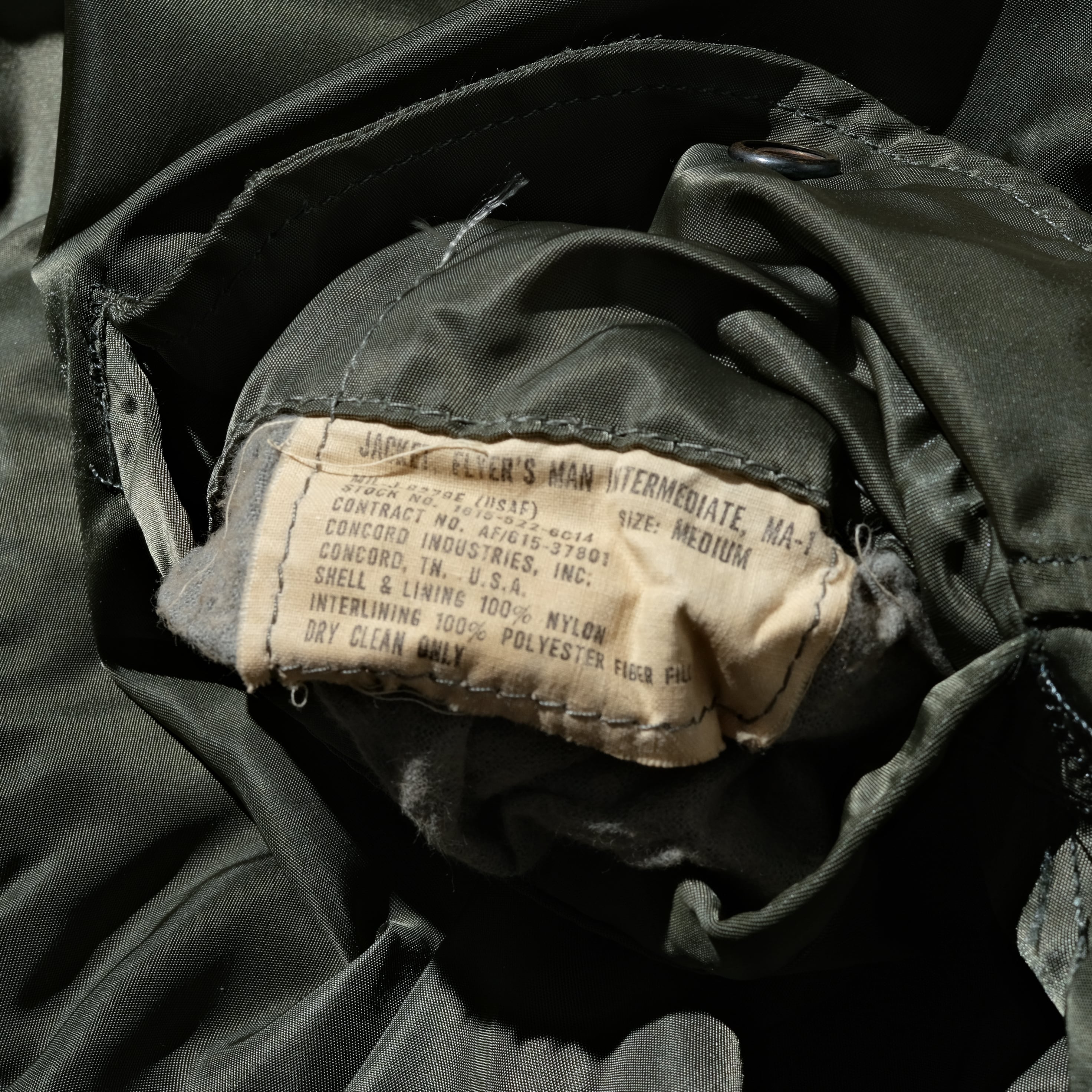 70's MA-1 flight jacket by Concord Industries inc. made in USA [M