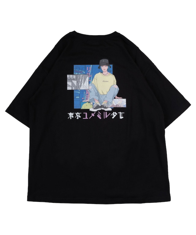 【#Re:room】TOKYO GIRL ILLUST BIG T-shirts［REC689］