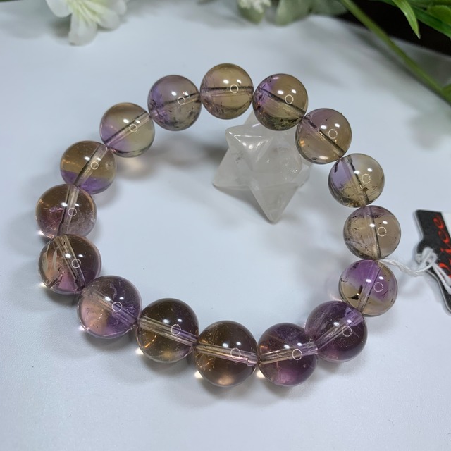 ブラジル産・透明美麗アメトリンブレスレット