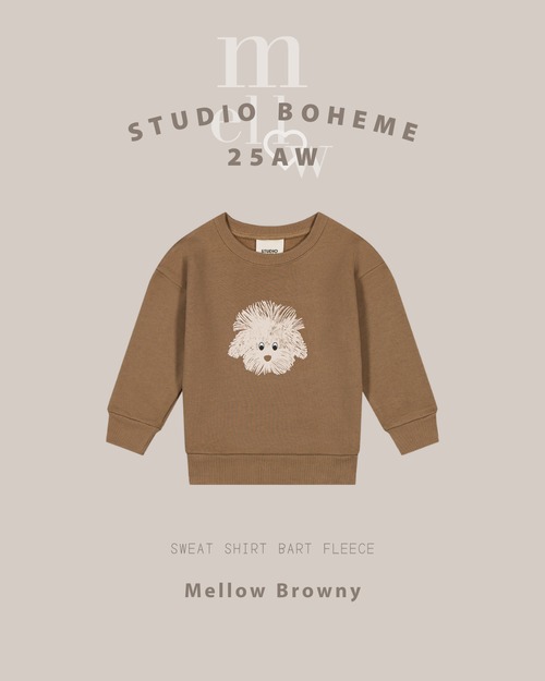 SWEAT SHIRT BART FLEECE  / 12.18.24M [STUDIO BOHEME]
