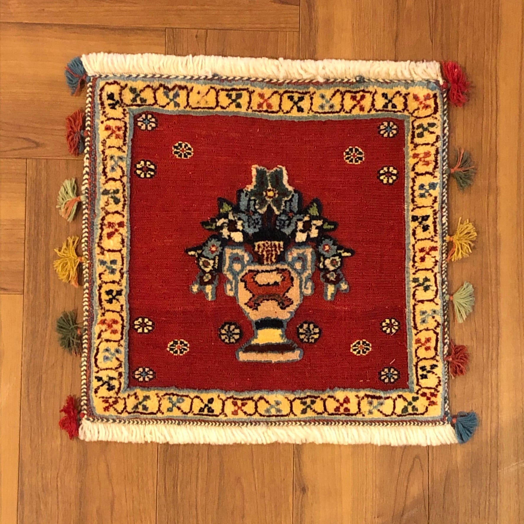 キリム（スーザニ）Sサイズ 38×40cm 【KL1-039】 | ペルシャ絨毯
