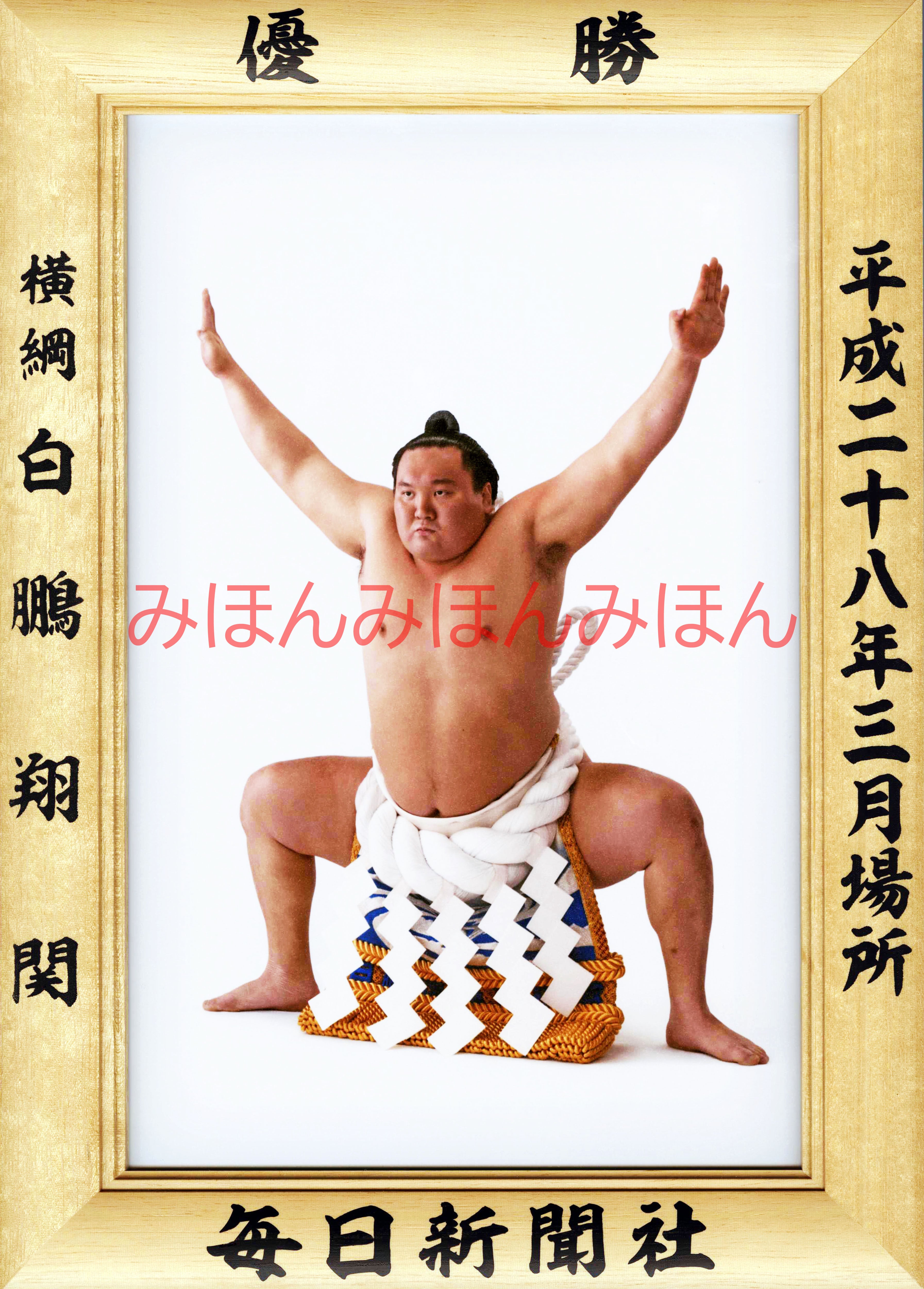 平成28(2016)年3月場所優勝 横綱 白鵬翔関(36回目の優勝)