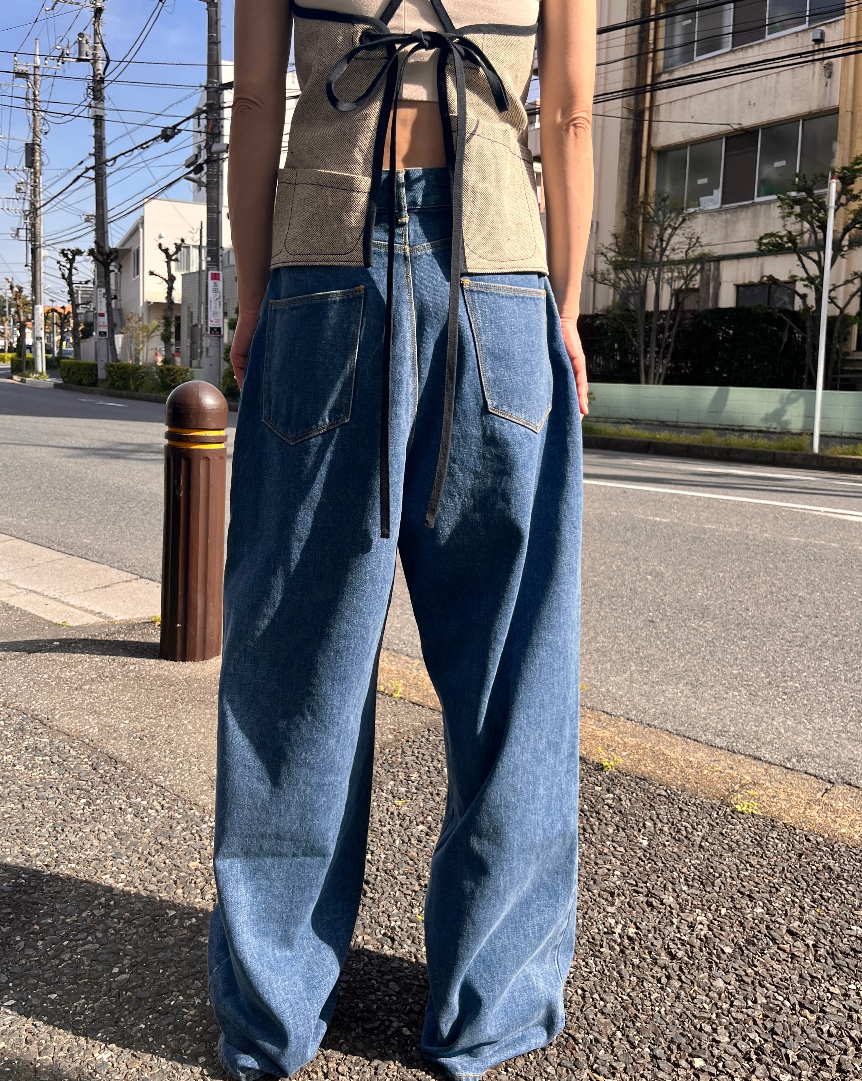 pelleq  [SEA ISLAND COTTON WIDE DENIM]