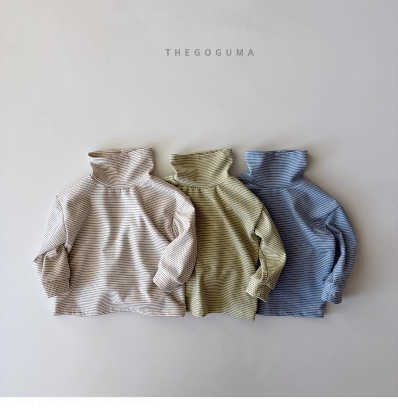 ザゴグマ / THE GOGUMA / マルチボーダーハイネックT / 韓国子供服 / キッズ / 26winter〖取寄〗*XS~XL*