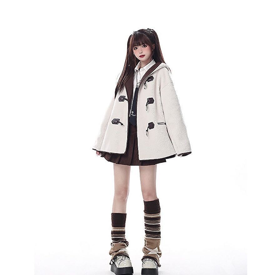 ロリータ系 CRAZYGIRL アウター ボア ジャケット ダッフルコート