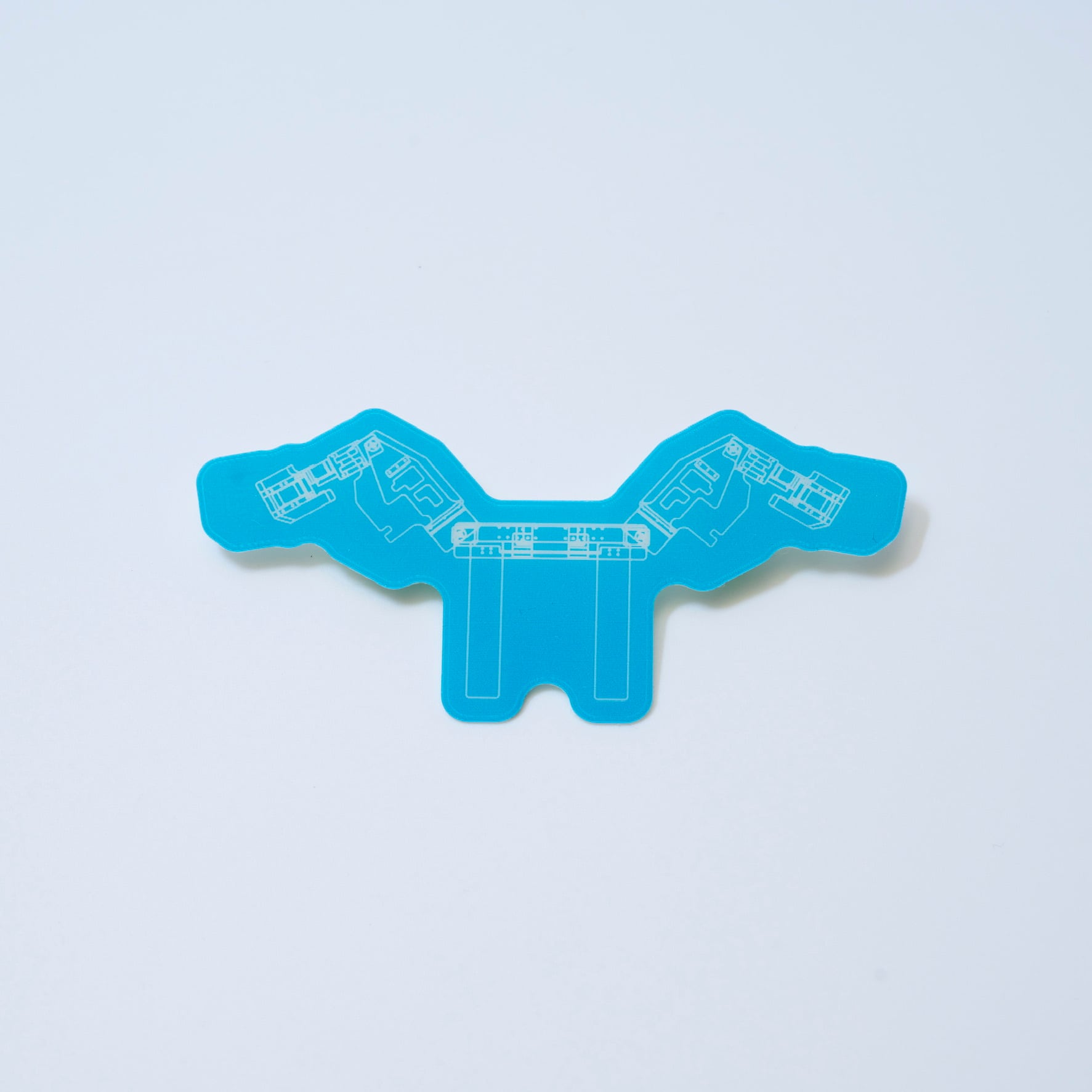 見る角度でグラフィックが変わるレンチキュラーの「METCALF clione」ステッカー