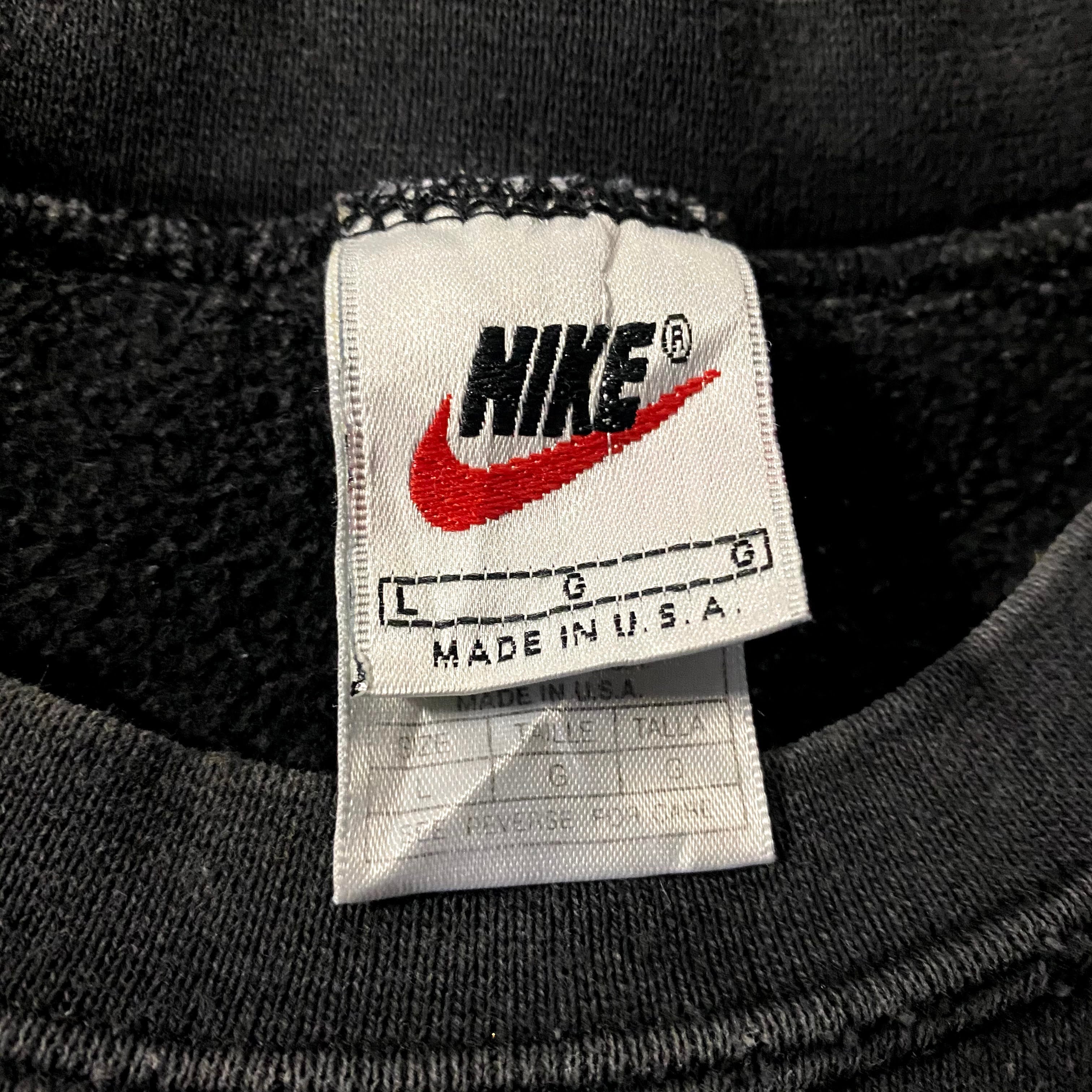 90年代 USA製 銀タグ NIKE ナイキ スモールスウォッシュ ワンポイント  