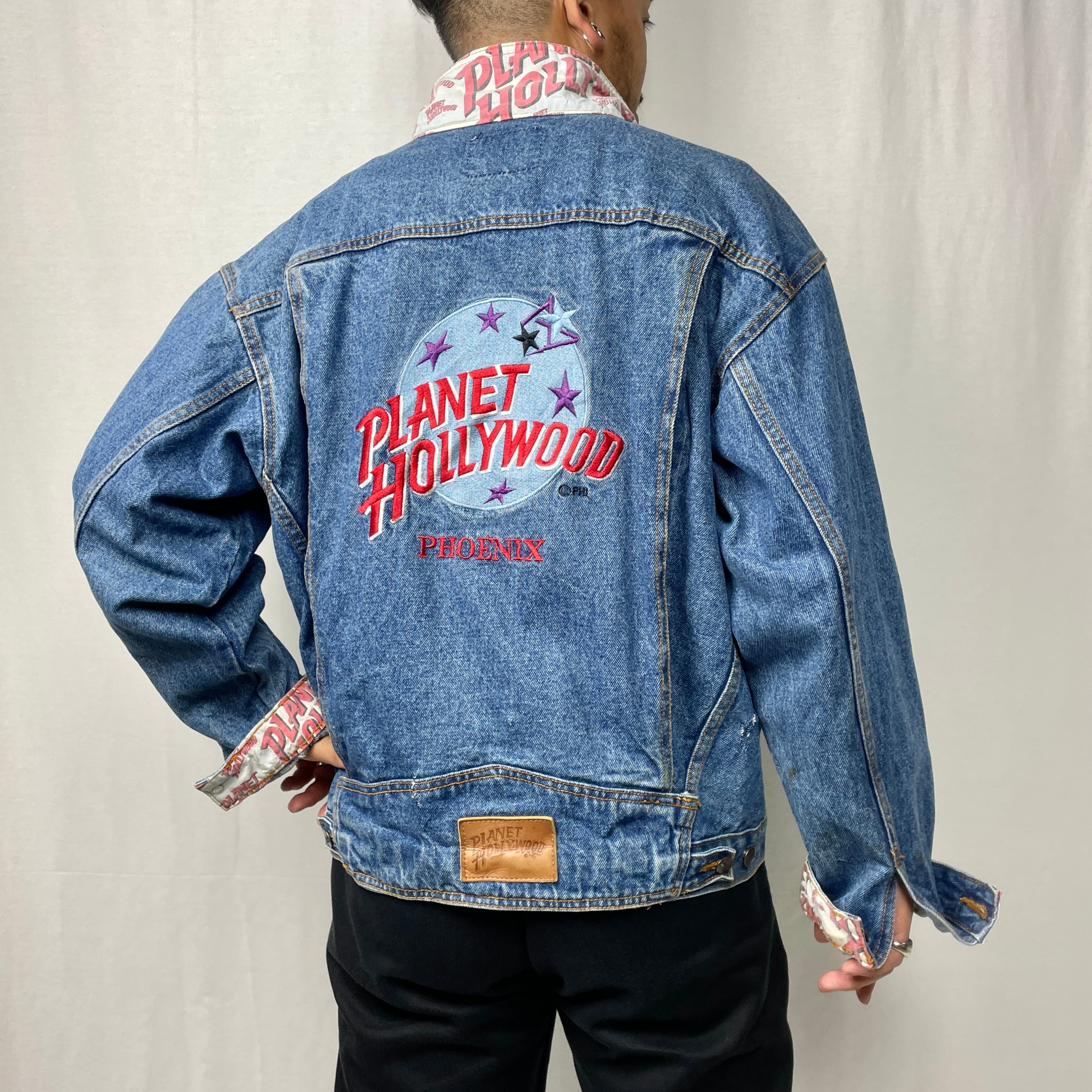 PLANET HOLLYWOOD PHOENIX プラネットハリウッド ロゴ刺繍 デニム 