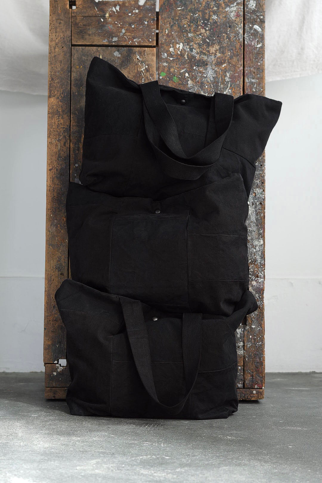 YVES ANDRIEUX - PATCHWORK TOTE BAG LARGE (BLACK)