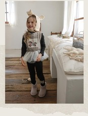 韓国子供服 / 26winter / puella FLO / ポニーベスト / キッズ / 冬服 *90~140*
