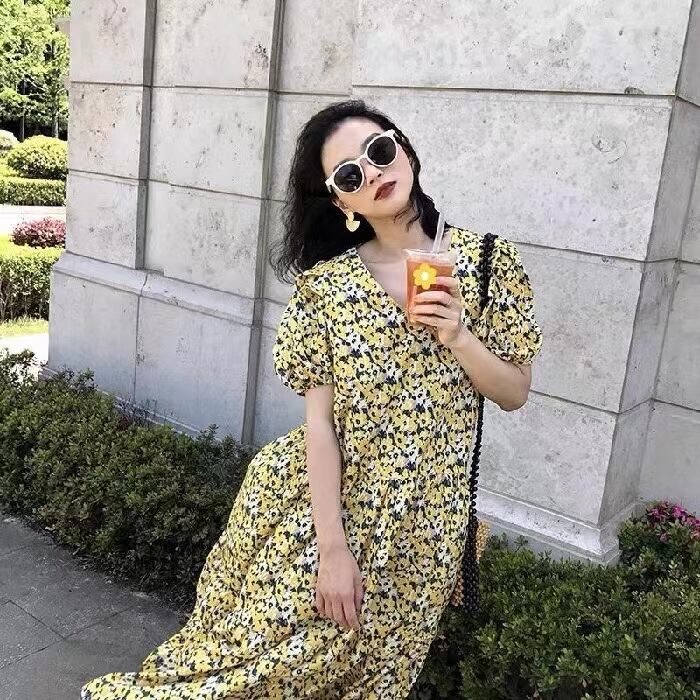 花柄ワンピース　AJ22008-9911