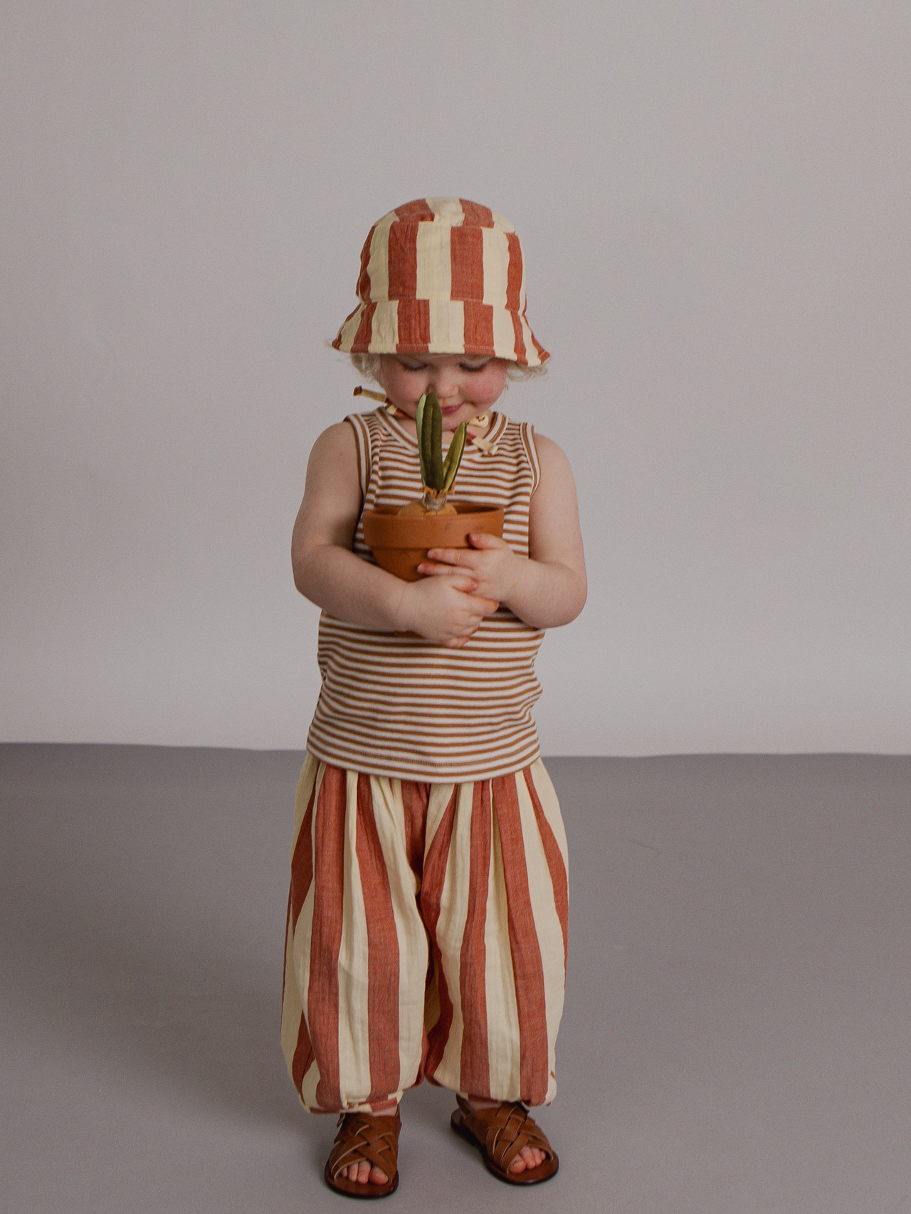 ORGANIC ZOO　Copper Stripes Vest