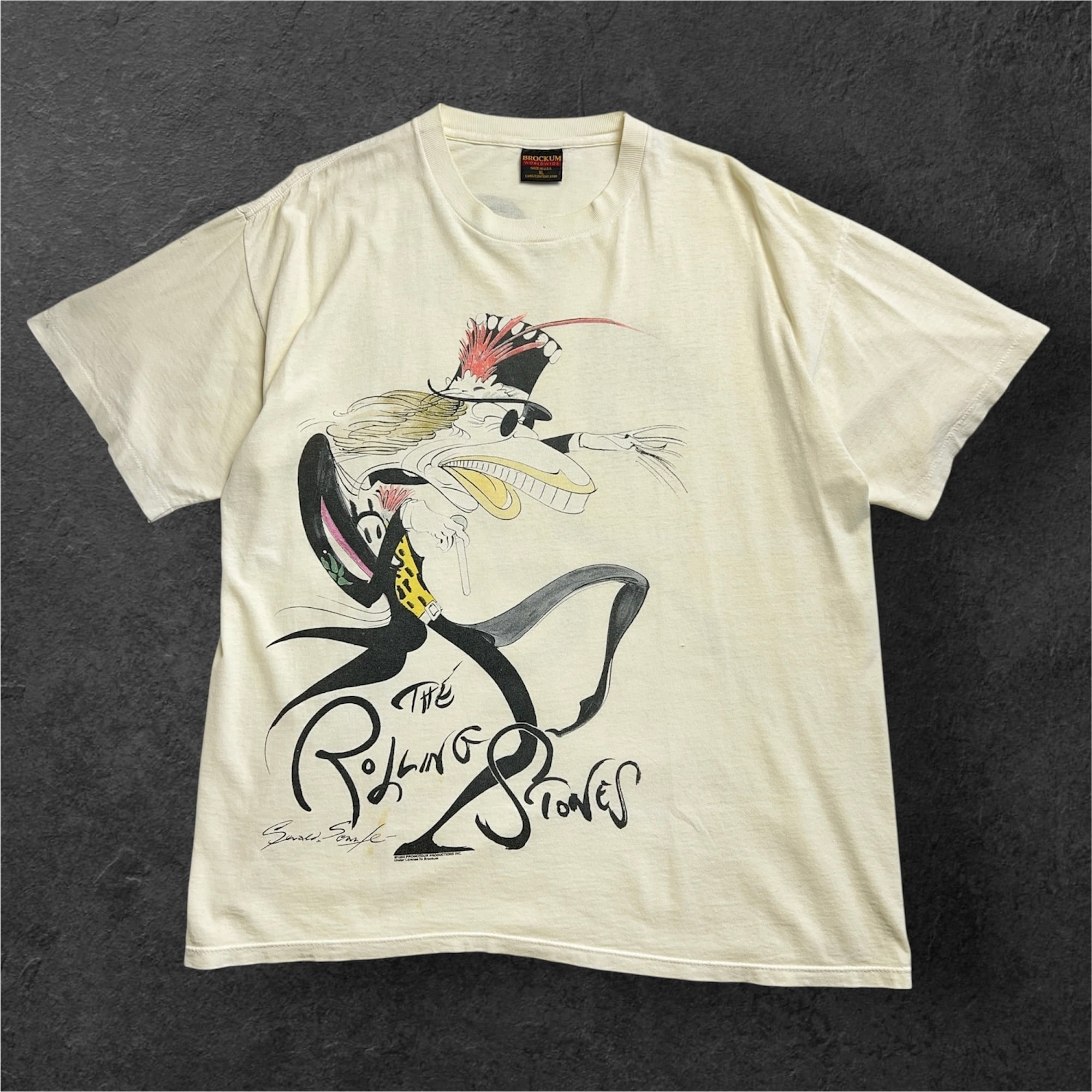 90's The Rolling Stones × Gerald Scarfe Art Tshirt 90年代