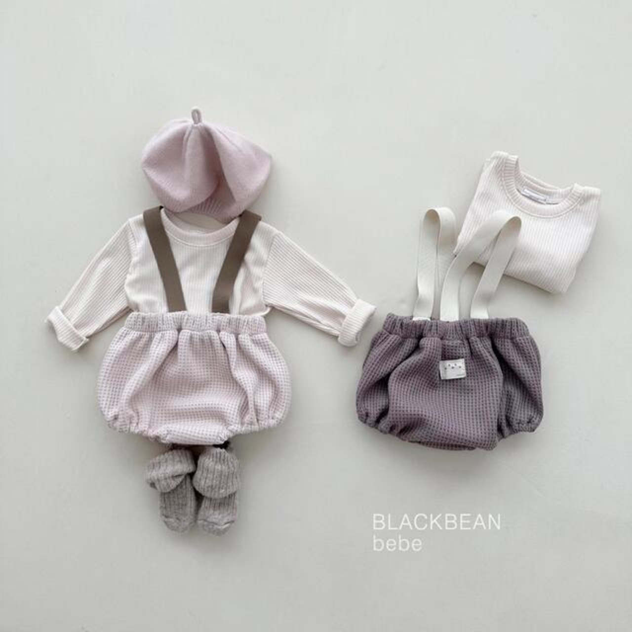 【BLACK BEAN】バンドブルマSET クリーム 60〜80cm【240204bl】 - 2