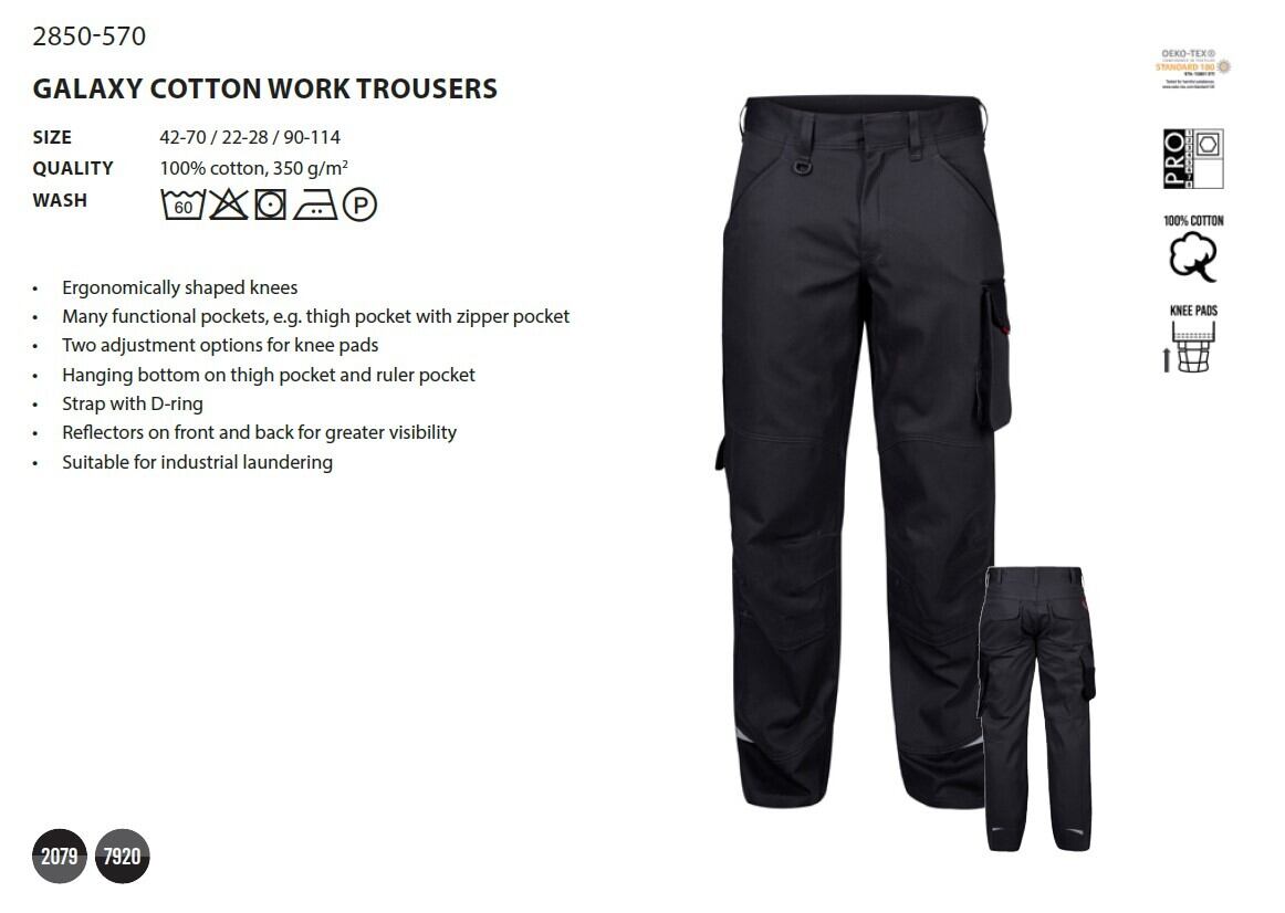 2850-570 GALAXY COTTON WORK TROUSERS
