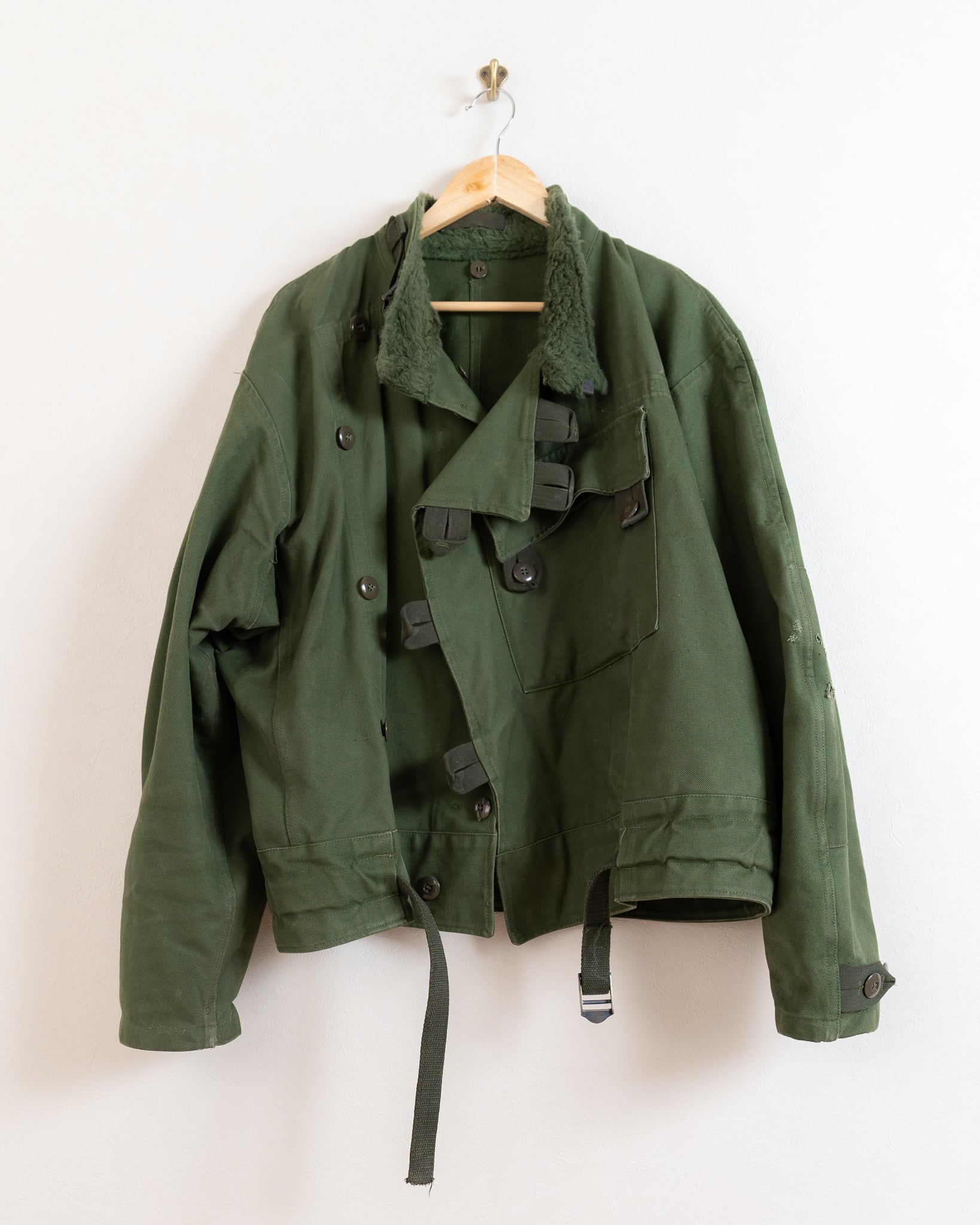 肘ダメージ品 60-70's Swedish Army Motorcycle Jacket 